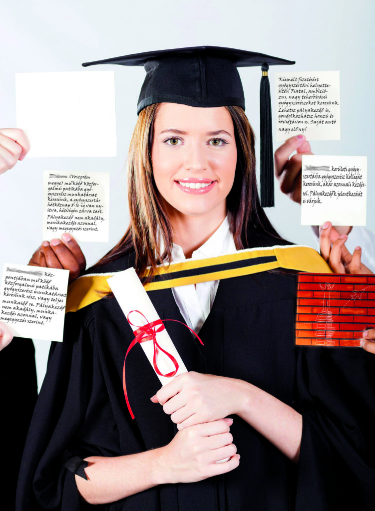 13058580 - successful female university graduate with job offers