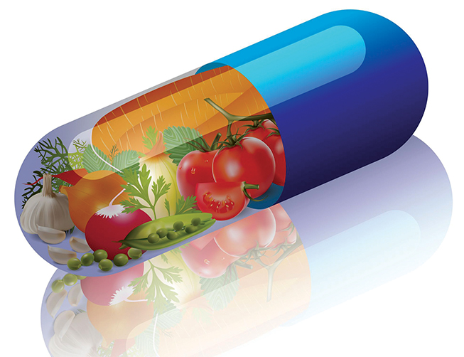 14813039 - vegetables in capsule concept vitamin from vegetables