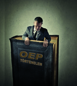 36222567 - businessman popping out from a book