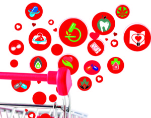 40223198 - shopping cart with icon fashion design on white background